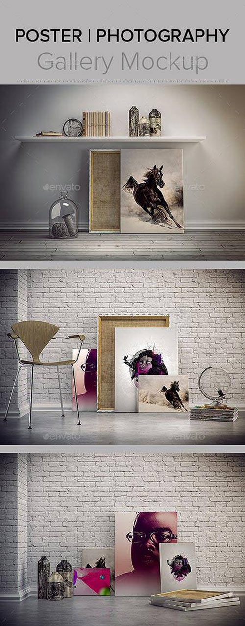 Photography Poster GalleryMockup Photography Poster GalleryMockup