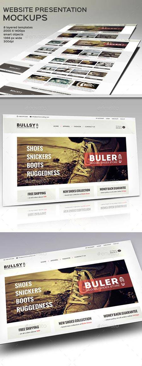 Website Presentation Mockup Website Presentation Mockup
